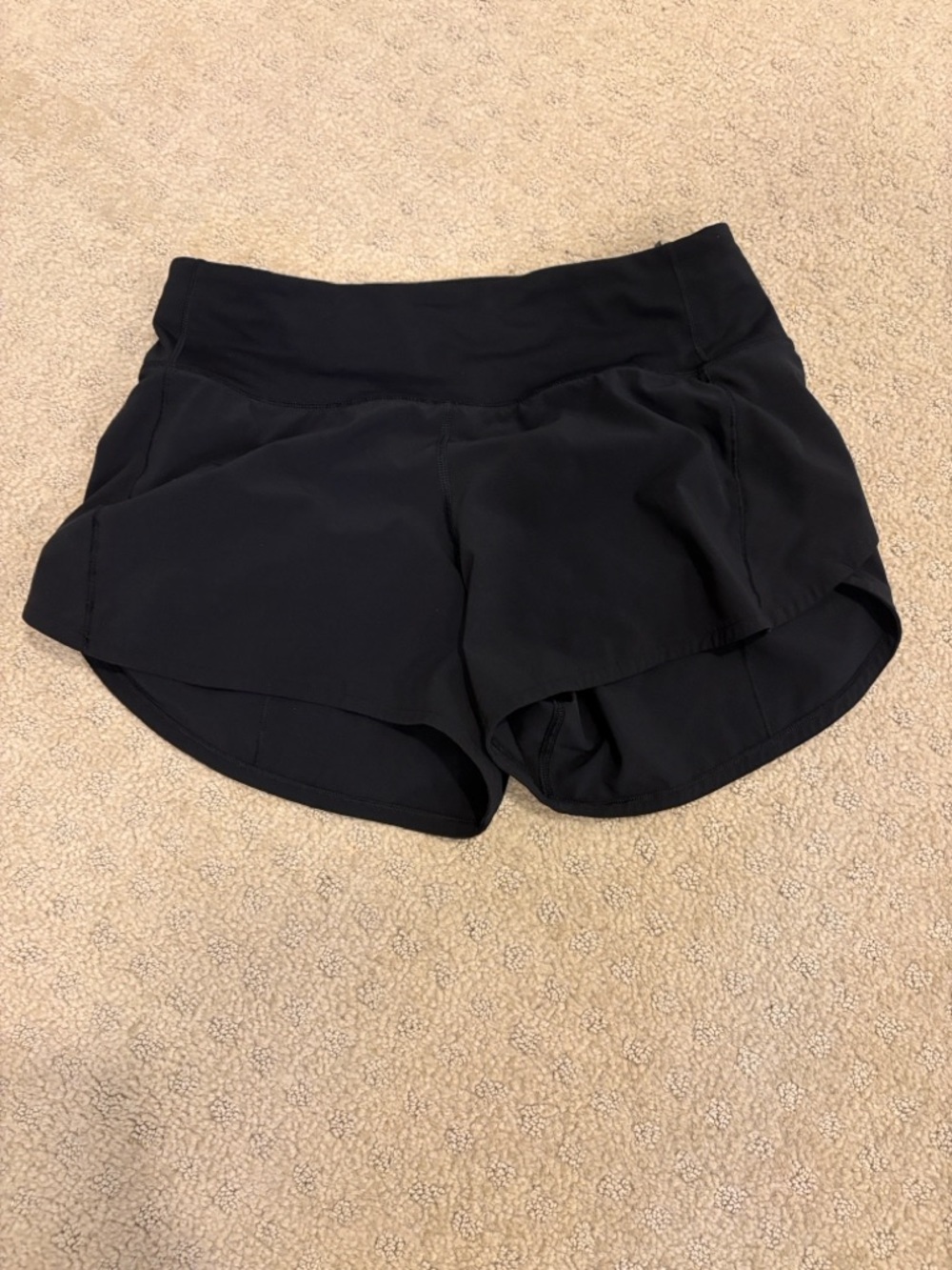 lululemon athletica Black Running  Shorts